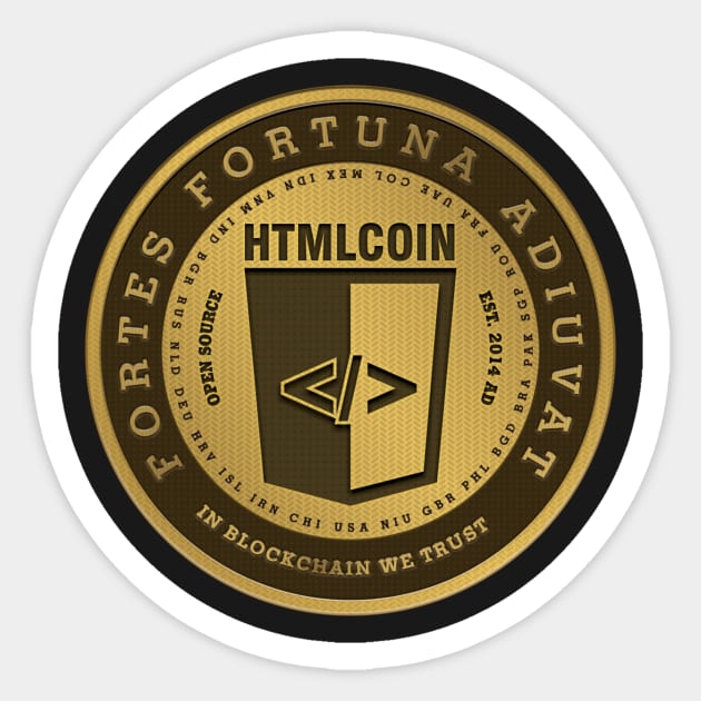 HTMLCOIN (HTML) Cryptocurrency Sticker by cryptogeek